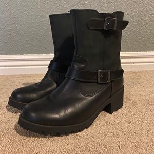 East land leather booties